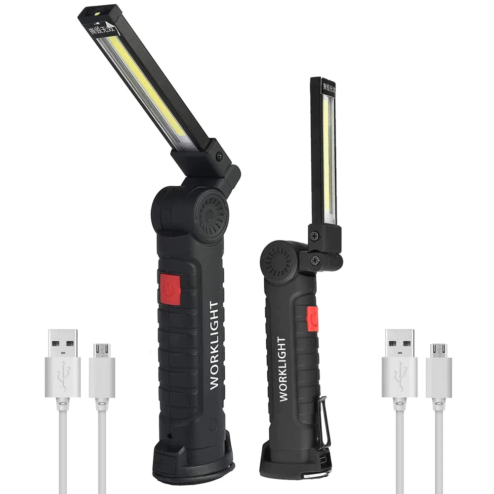 π¦ Rechargeable LED COB Work Light - Magnetic Base Mechanic Flashlight