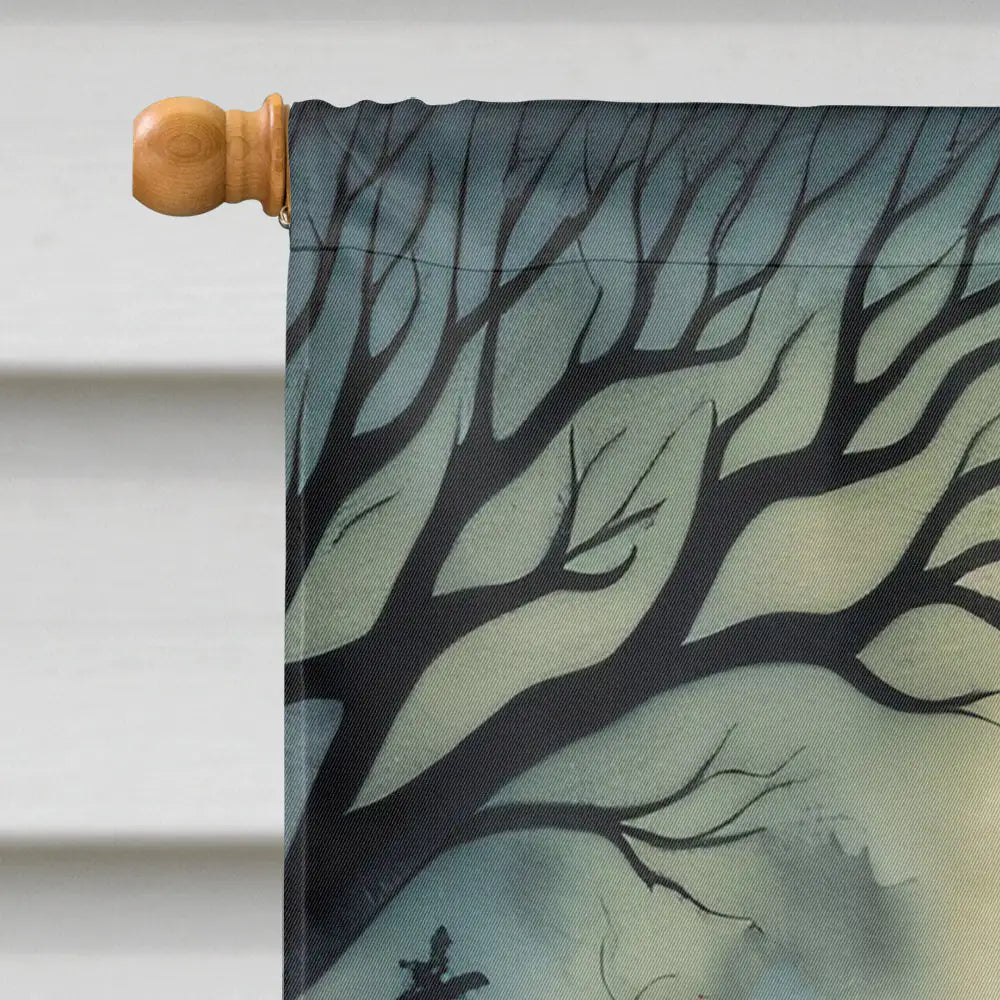 🎃: Dancing Skeletons Spooky Halloween House Flag