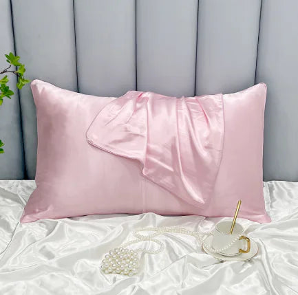 ❄️: Cooling Ice Silk Double-Sided Pillowcase - Temperature Regulating