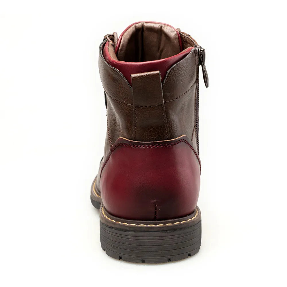 🥾: Zipper Plus Size Men's Leather Fashion Tooling Martin Boots