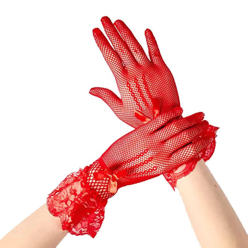 🕸️: Women's Fishnet Party Gloves - Elegant Wedding & Performance Accessories