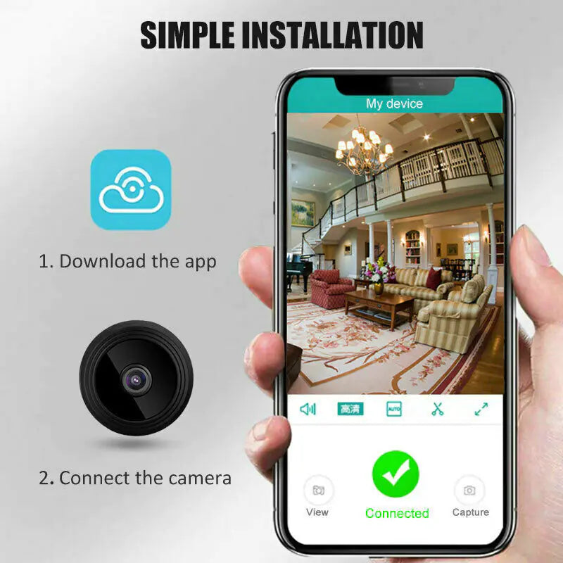 πΉ Mini Wireless Hidden Camera - WiFi IP Home Security DVR with Night Vision 1080P