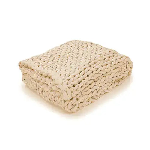 π§: Zen Weighted Knitted Blanket - Therapeutic Relaxation and Mindful Comfort