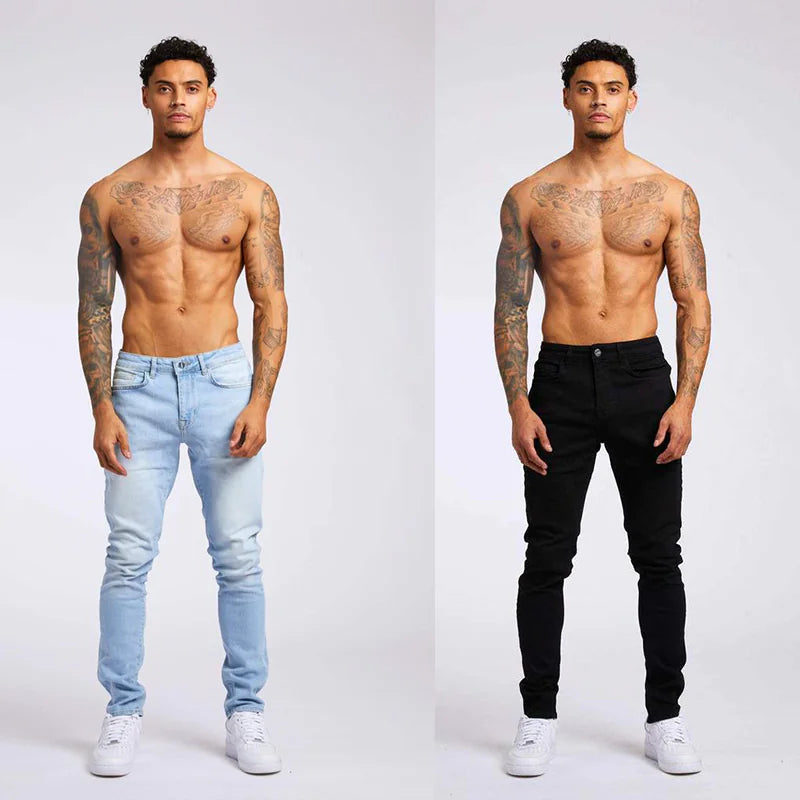 👖: Men's Slim Fit High Waist Jeans