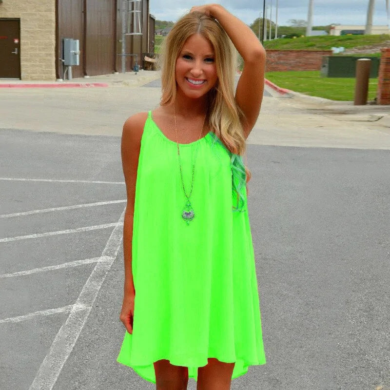 👗: Beach Chiffon Dress - Lightweight Summer Resort Wear
