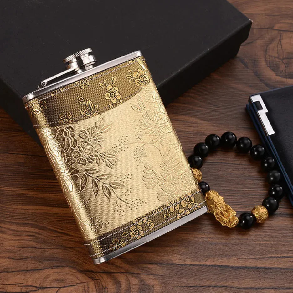 πΊ Stainless Steel Liquor Barrel Flask - Premium Hip Flask