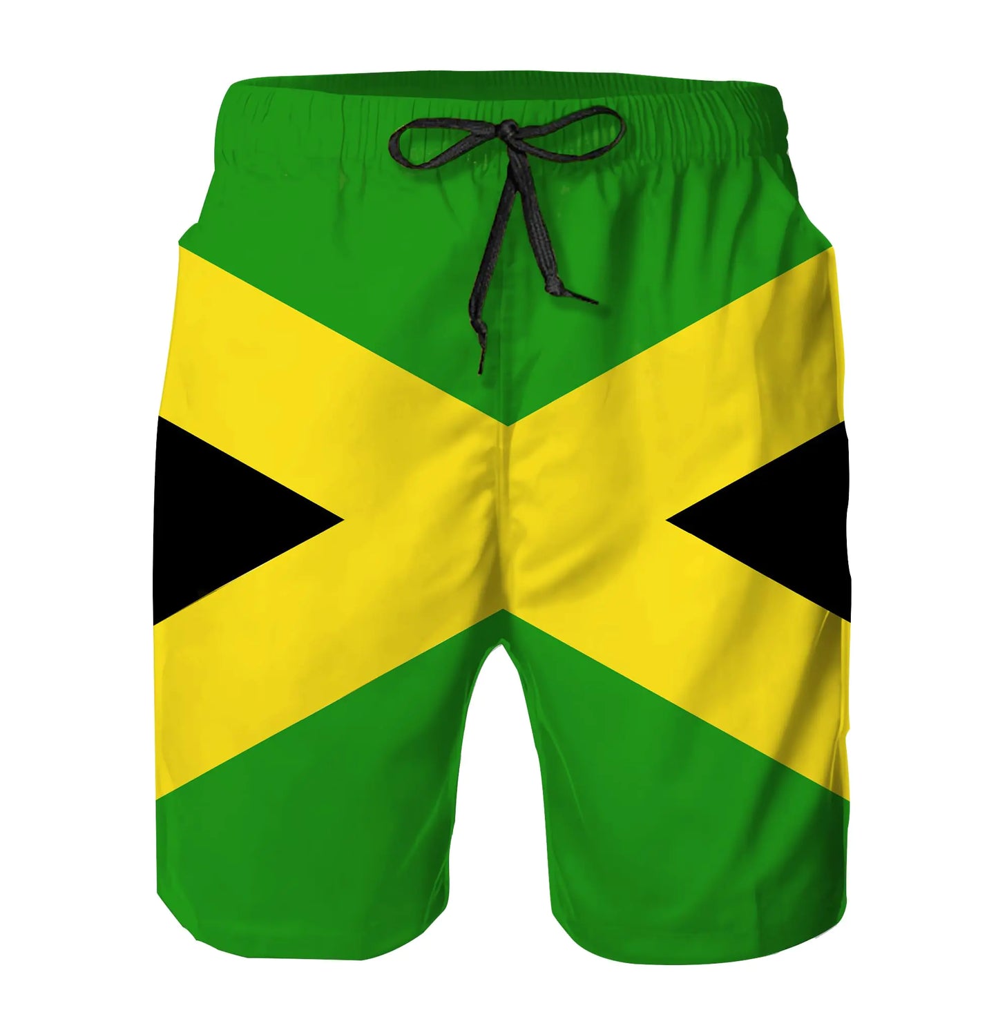π―π²: Men's Jamaican Flag Swim Shorts - Quick Dry Beach Trunks