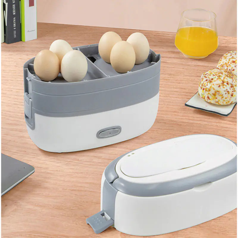 🍱: Multifunctional Electric Heated Lunch Box with Utensils