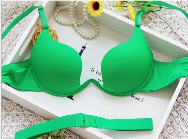 🌸: Japanese Style Deep V Push-Up Bra - Elegant Lift & Support