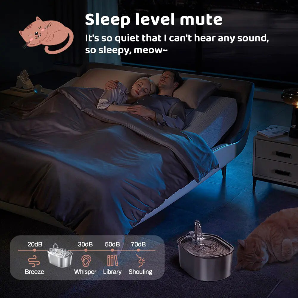 💧: Cat Water Dispenser Stainless Steel - Premium Hydration Station