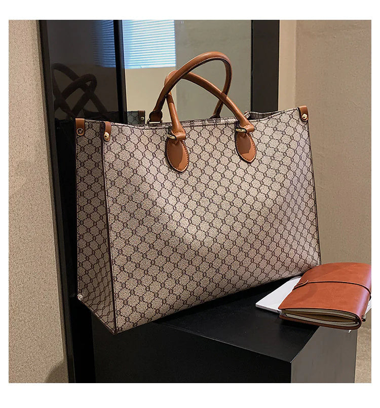 π: Shoulder Tote Bag For Women - Retro European American Style