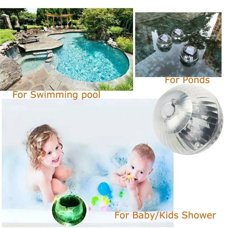 π‘ Solar LED Floating Pool Light - RGB Color Changing Garden Pond Lamp