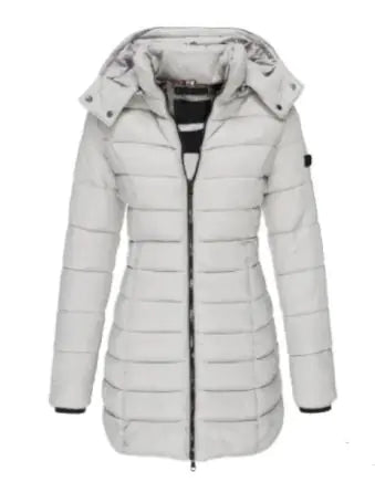 🧥: Long Warm Winter Coat - Cotton-Filled Comfort & Style