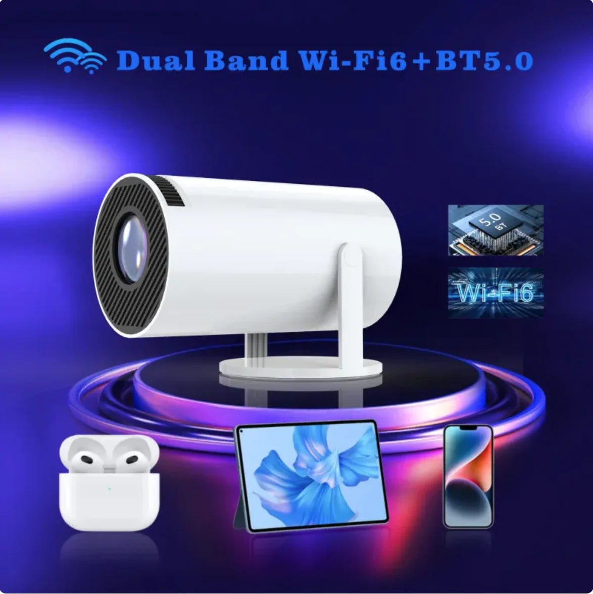 📽️: H713 Ultra HD 4K Projector - Intelligent Home & Office Solution with HDMI