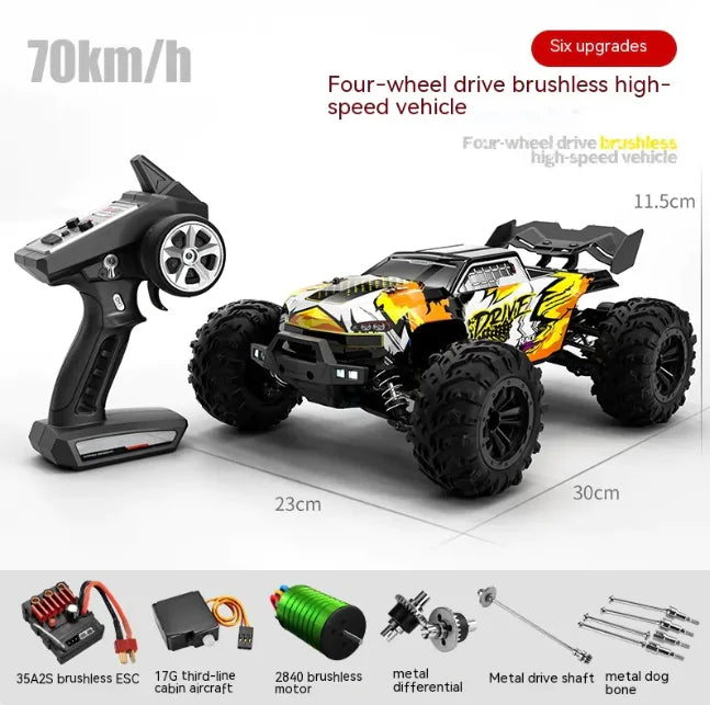 🏎️: Brushless High-Speed Off-Road RC Car - Professional Remote Control Racing Vehicle