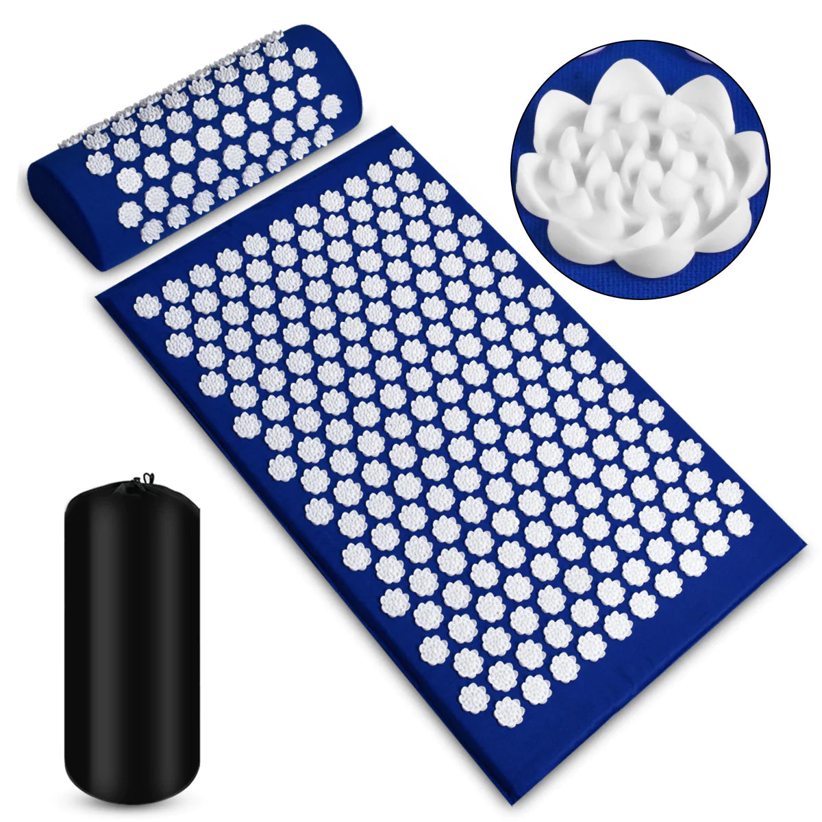 πΈ Acupressure Massage Mat and Pillow Set - Kuznetsov Applicator Therapy