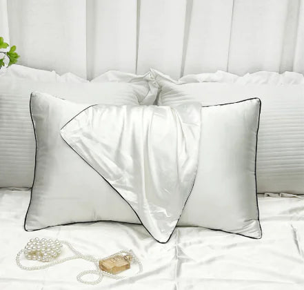 ❄️: Cooling Ice Silk Double-Sided Pillowcase - Temperature Regulating