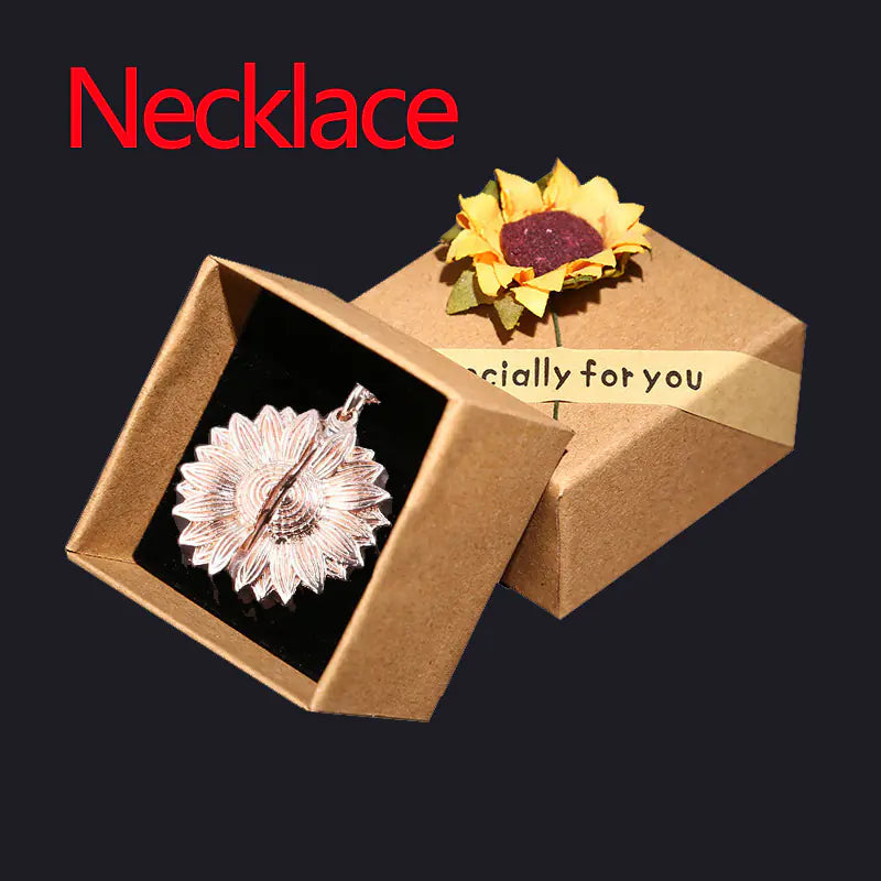 🌻: Sunflower Necklace with Hidden Message