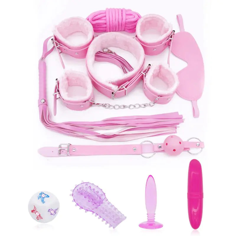 π Women's Intimate Bondage Kit - Handcuffs & Blindfold Starter Set