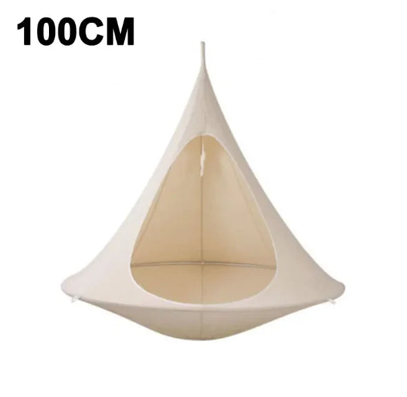 🏕️ Outdoor Air Hanging Hammock Tent Cone Chair - Suspended Relaxation Pod