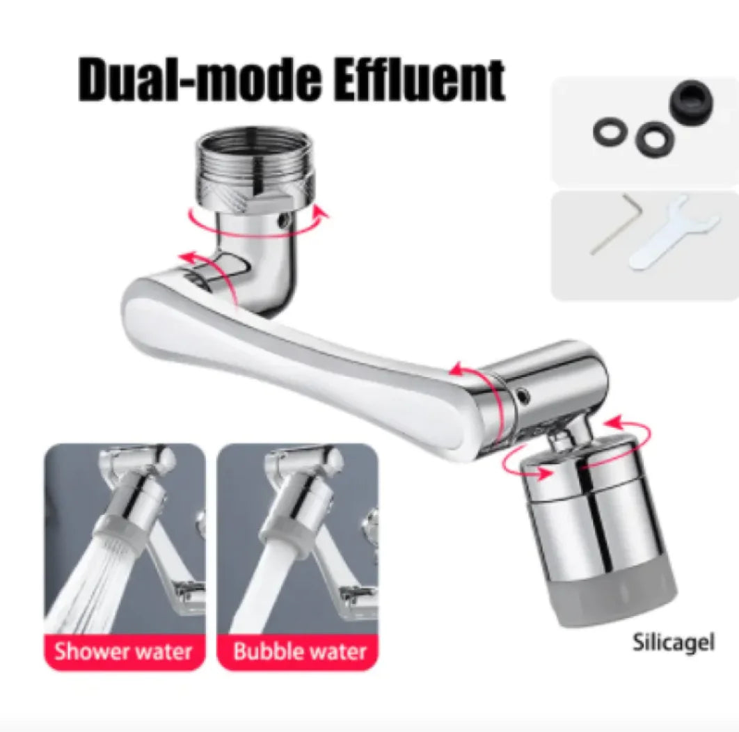 🚰 Universal 1080° Rotating Faucet Extender - Multi-Functional Water Attachment