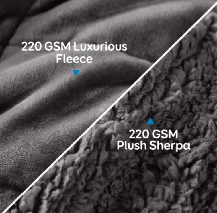 π: Double Rhinestone Velvet Lambswool Gravity Quilt - Luxurious Weighted Comfort