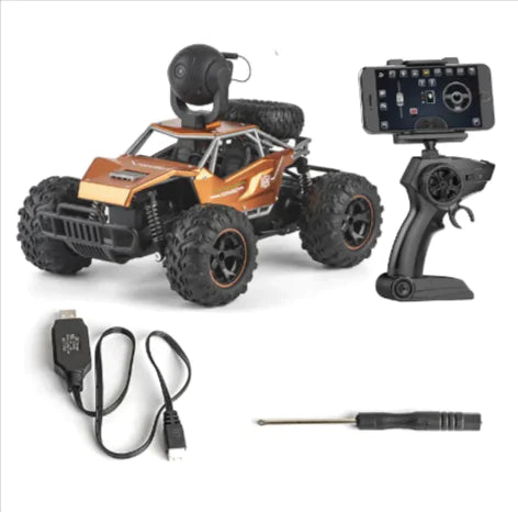 π: Off-Road Remote Control Car with HD Camera - Real-Time Video Streaming RC Vehicle