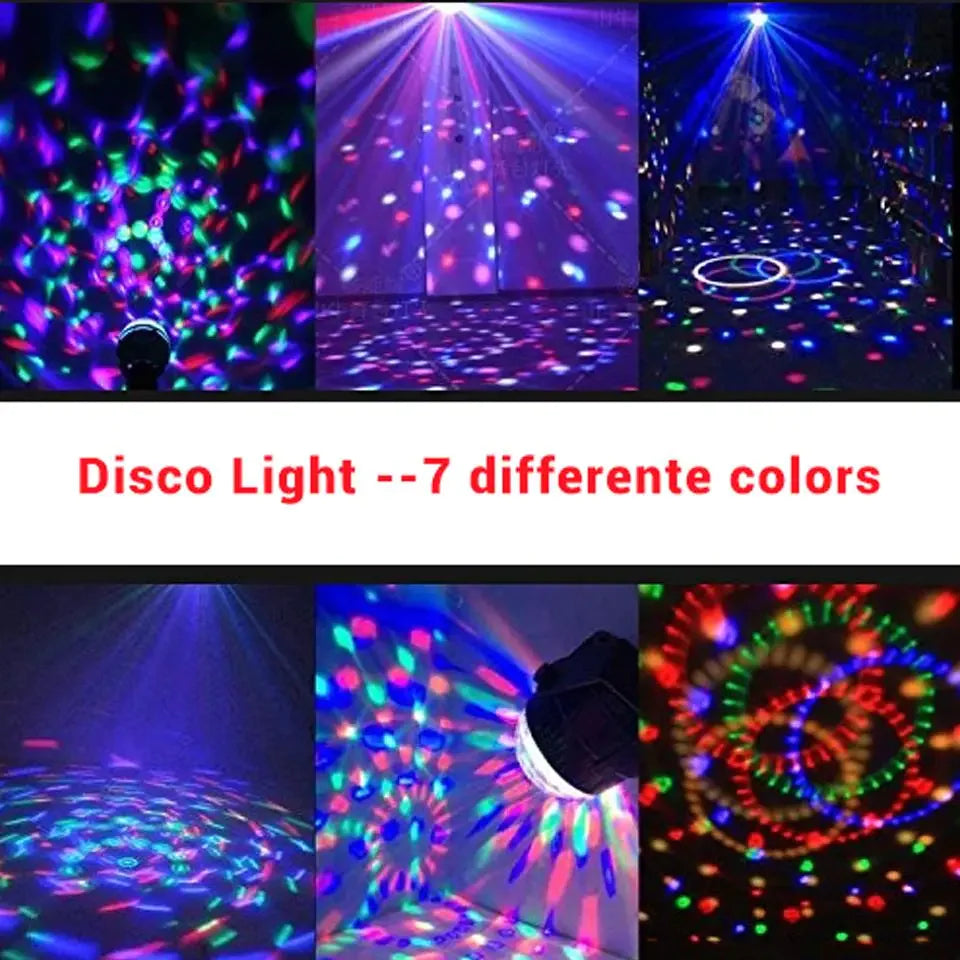 ๐บ: Disco Party Lights Strobe LED DJ Ball - Sound Activated Dance Lamp