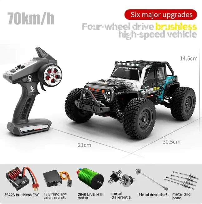 🏎️: Brushless High-Speed Off-Road RC Car - Professional Remote Control Racing Vehicle