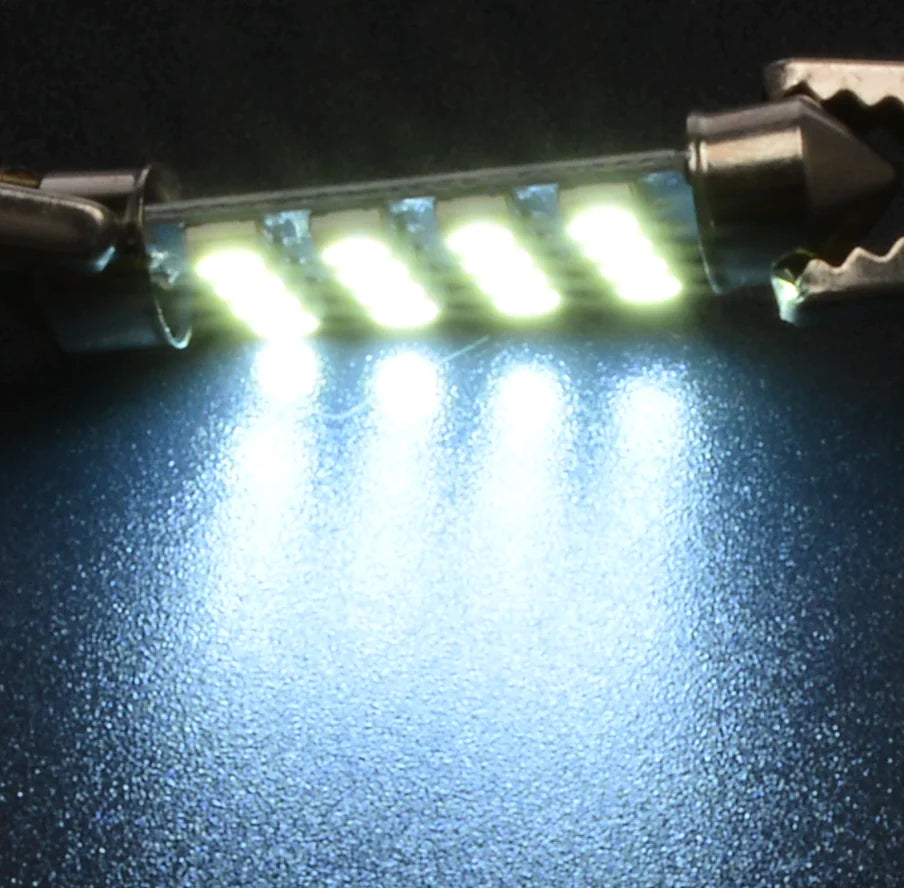 💡: 14-Piece T10 36mm LED Interior Car Accessories Kit - Map, Dome & License Plate Lights