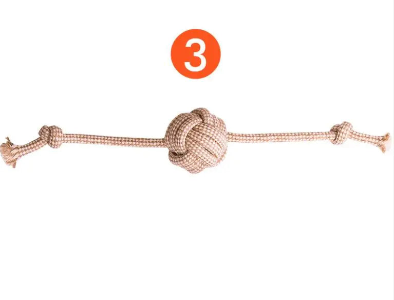 🌿: 9-Pack Sustainable Hemp Rope Dog Toy Chew Set - Organic Cotton Blend