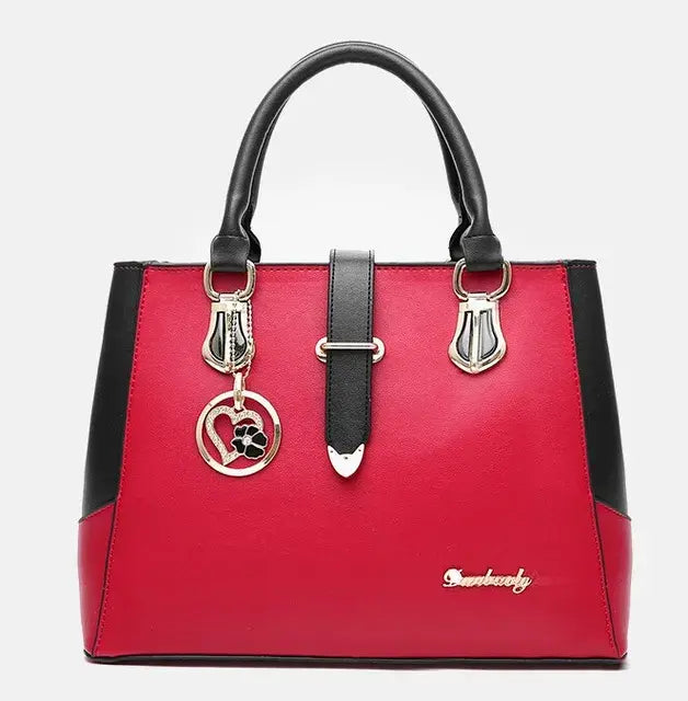 👜: Women's Contrast Simple One Shoulder Handbag