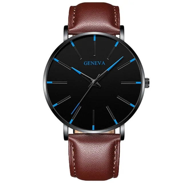 ⌚: Ultra Thin Quartz Watches For Men - Premium Minimalist Timepiece