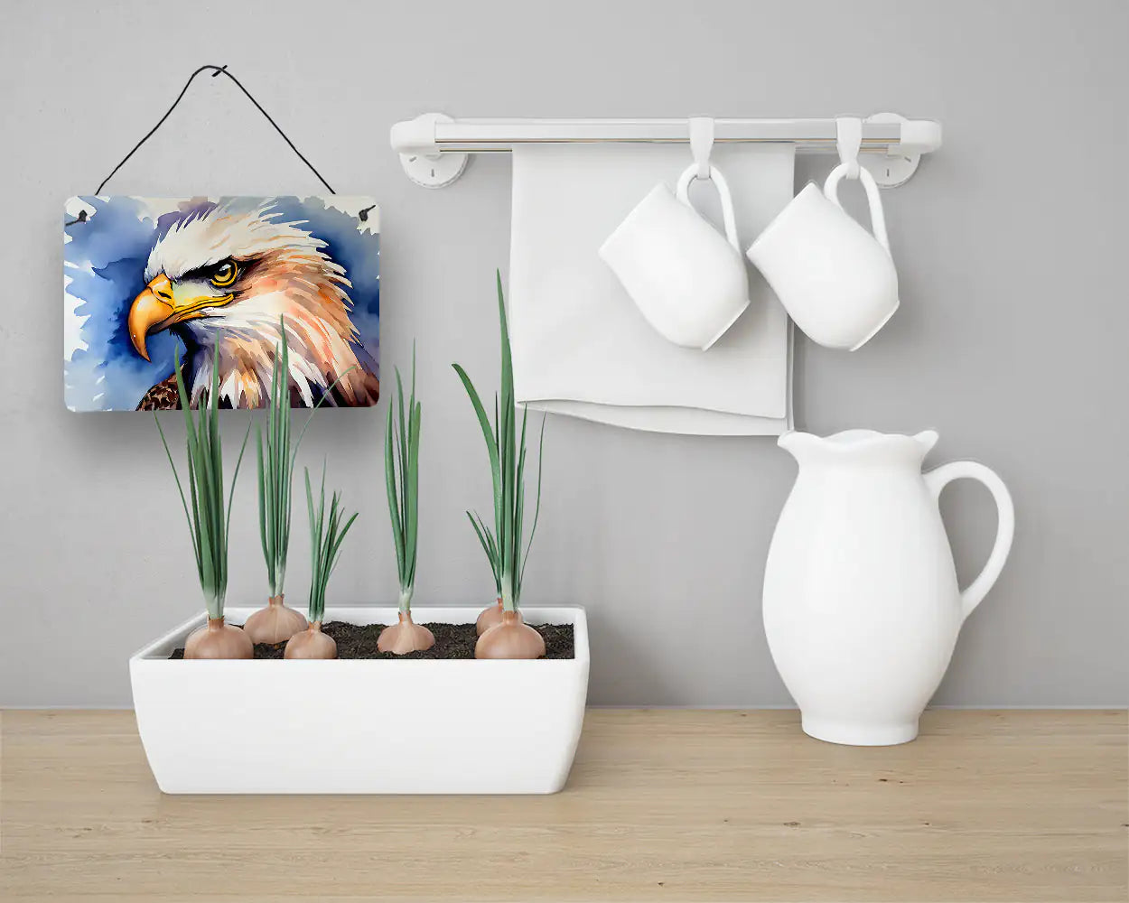 🦅 Eagle Wall or Door Hanging Prints - Patriotic Aluminum Art Decor