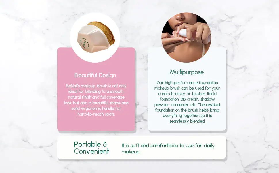 🖌️ Foundation Makeup Brush - Professional Synthetic Hair Beauty Tool