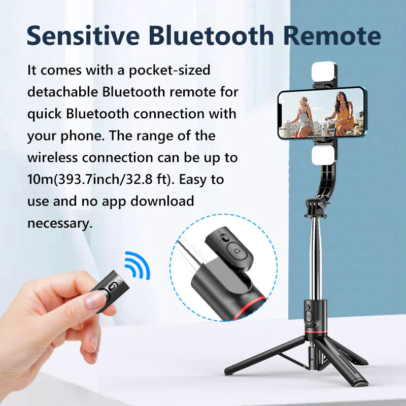 π±: Cell Phone Bluetooth Selfie Stick Tripod - Wireless Remote Control