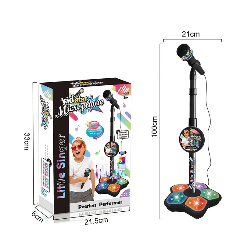 π€: Kids Microphone with Stand - Interactive Musical Toy for Ages 4-6
