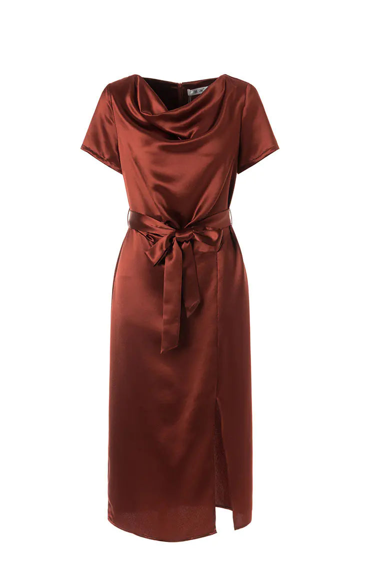 👗: Silk Satin Summer Dress for Women - Elegant Fit Premium Mulberry Silk