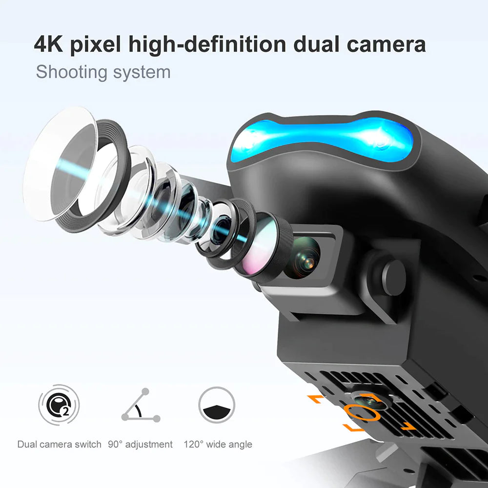 π: Drone X Pro 5G 4K GPS - Professional Dual Camera WiFi FPV Quadcopter