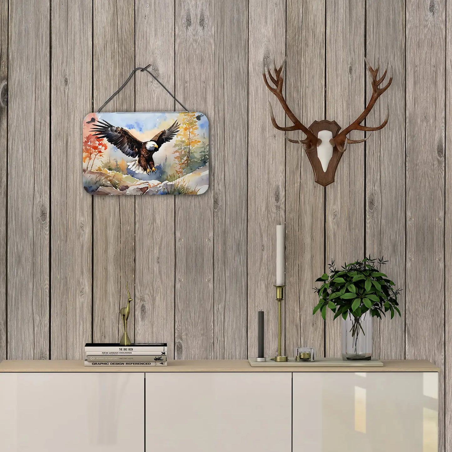 🦅 Eagle Wall Hanging Prints - Patriotic Door Art Decor
