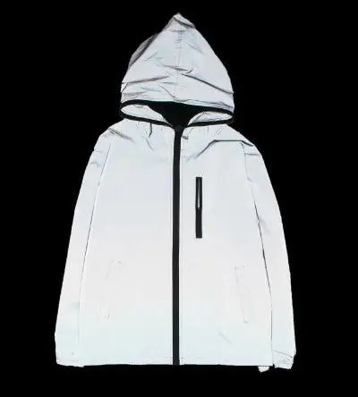 π¦: Reflective Men's Jacket - High-Visibility Safety Outerwear with Zipper Detail