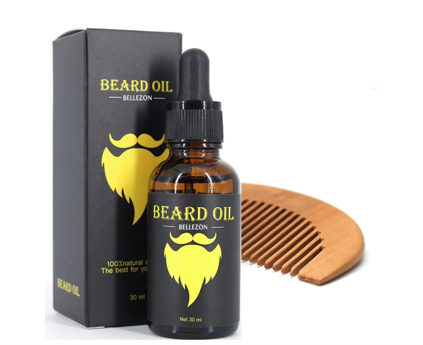 π§ Men Beard Growth Oil Kit - Complete Nourishing Care System