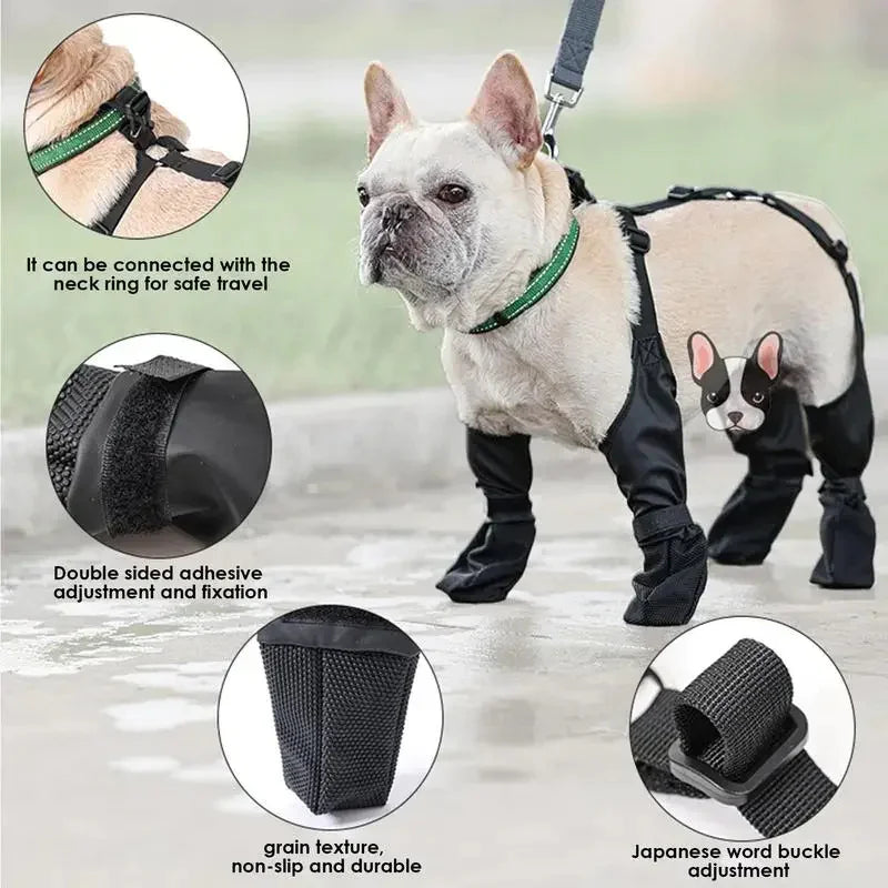 🥾: Waterproof Adjustable Dog Boots - All-Weather Paw Protection