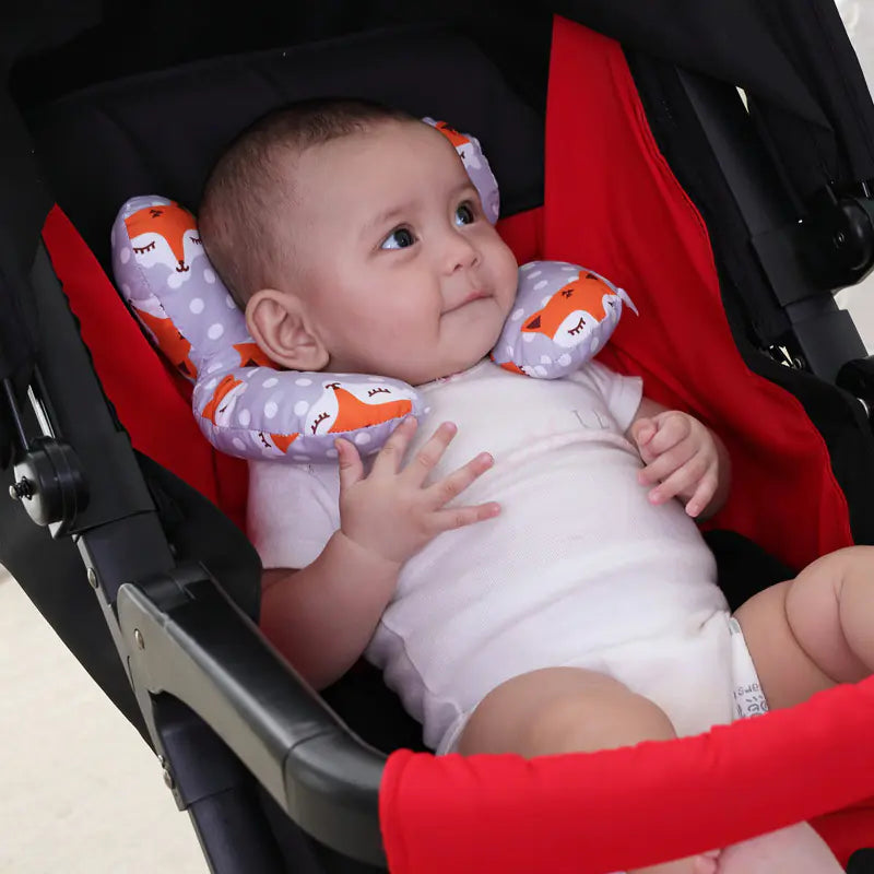 🍼 Cartoon Baby U-Shape Neck Pillow - Soft Travel Support with Adorable Designs