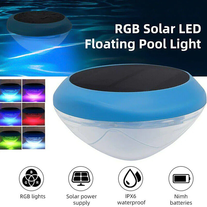 π Solar LED RGB Floating Pool Lights - Waterproof Garden Pond Lamps