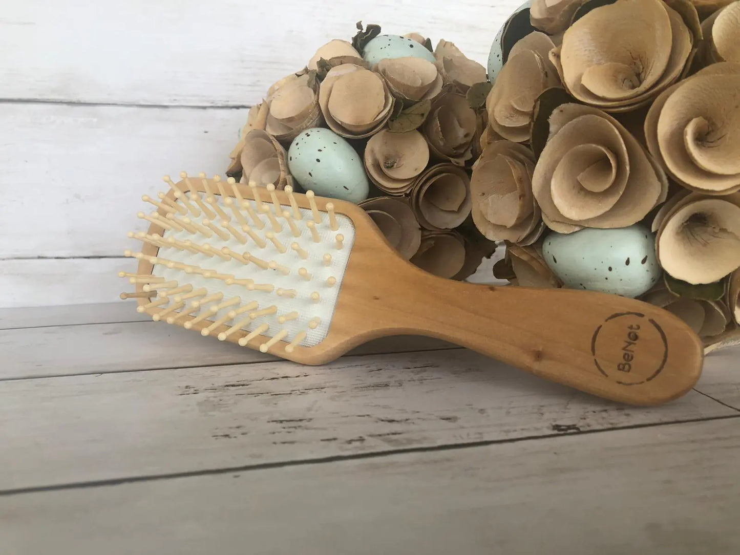 🪮 Wooden Detangling Hair Brush - Natural Eco-Friendly Hair Care Tool