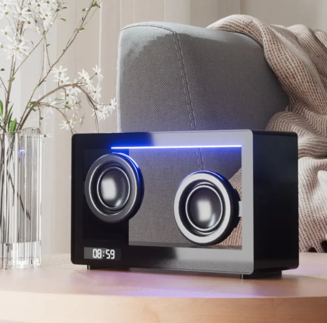 π Transparent Wireless Speaker - Sleek Crystal-Clear Design with Premium Sound
