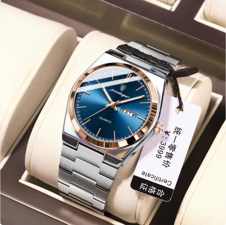 ⌚: Men's Ultra-Thin Luminous Waterproof Quartz Watch - Premium Slim Design