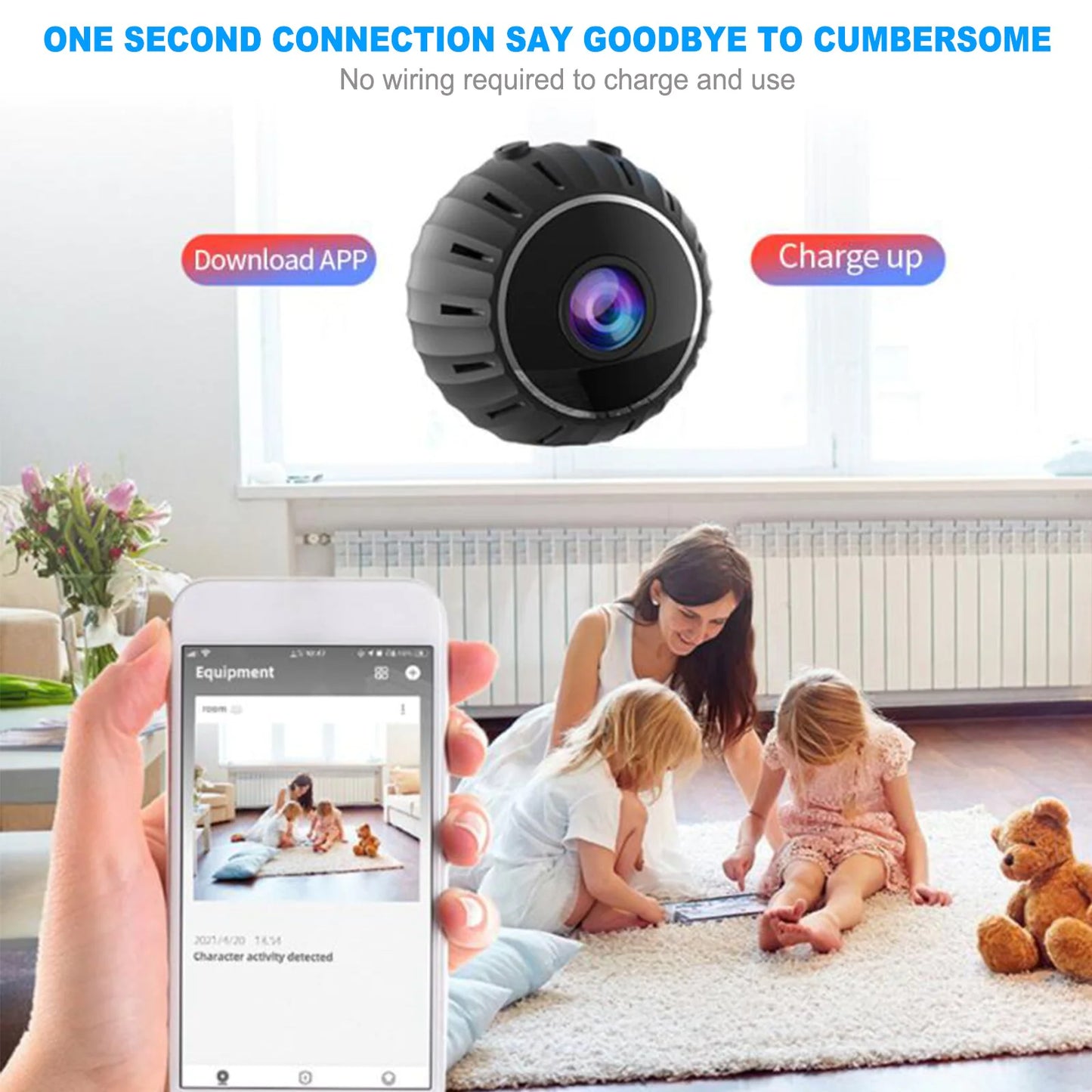 πΆ Mini Hidden Spy Nanny Camera - Wireless WiFi Home Security HD 1080P DVR