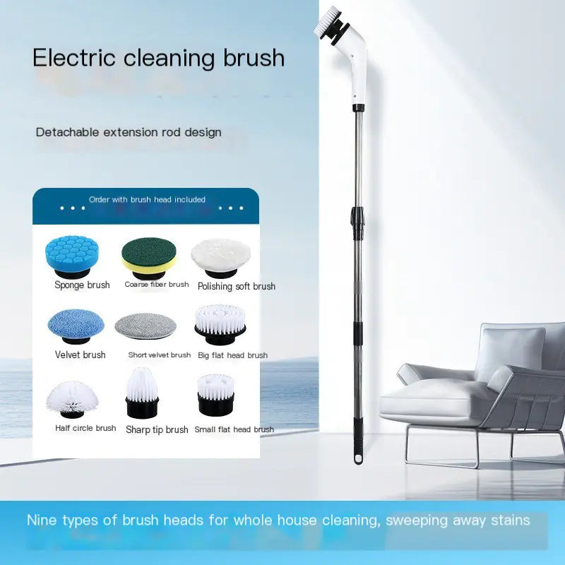 🧹: Extendable Wireless Electric Cleaning Brush Set